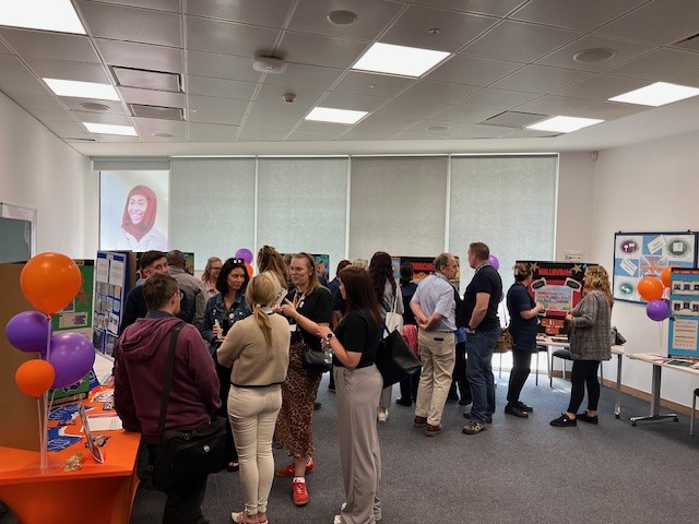 Colleagues mingling at the Culture of Care Nurses day